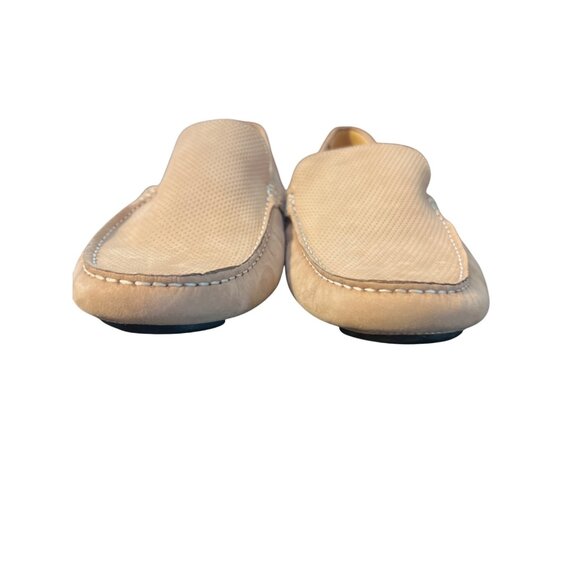 Massimo Matteo Firenze Tan Leather Driving Shoes Loafers Perforated Slip On 10.5 - Picture 3 of 9